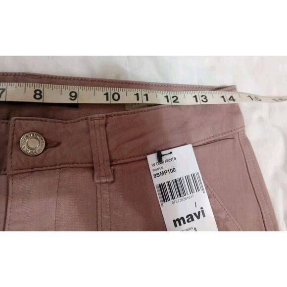 Mavi Ivy jogger Mid-rise Slim Cargo Pants Jeans Sz 27/28 New Flap Pocket Pink - Picture 9 of 11